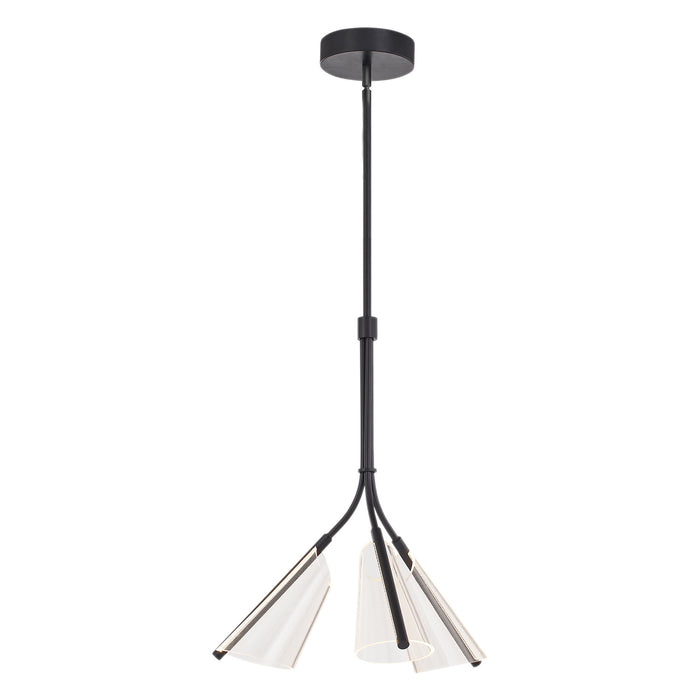Kuzco Lighting PD62622-BK/LG LED Pendant, Black/Light Guide
