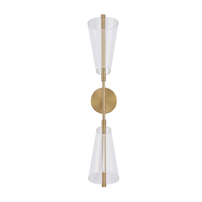 Kuzco Lighting WS62629-BG/LG LED Wall Sconce, Brushed Gold/Light Guide