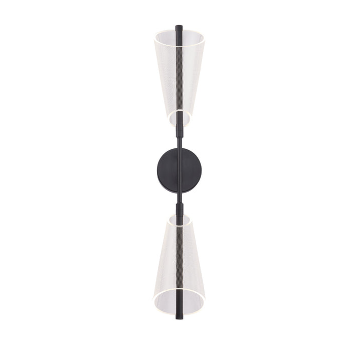 Kuzco Lighting WS62629-BK/LG LED Wall Sconce, Black/Light Guide