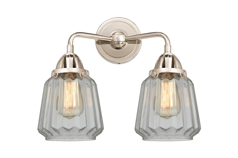 Innovations 288-2W-PN-G142 Two Light Bath Vanity, Polished Nickel