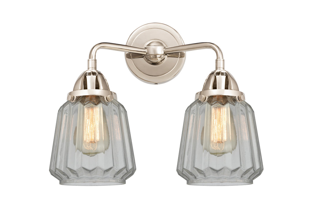 Innovations 288-2W-PN-G142 Two Light Bath Vanity, Polished Nickel