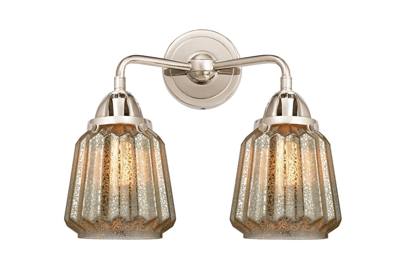 Innovations 288-2W-PN-G146 Two Light Bath Vanity, Polished Nickel