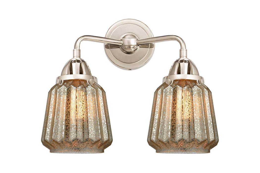Innovations 288-2W-PN-G146 Two Light Bath Vanity, Polished Nickel