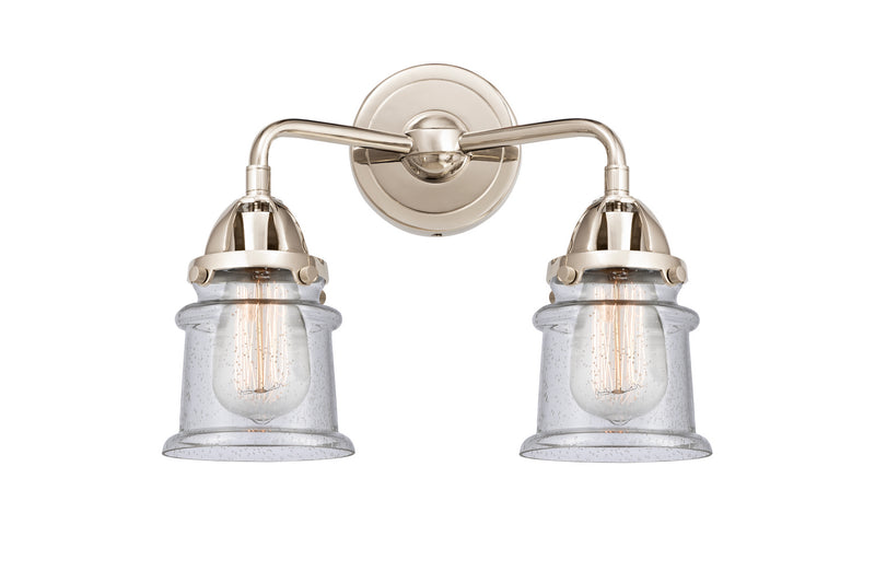 Innovations 288-2W-PN-G184S Two Light Bath Vanity, Polished Nickel