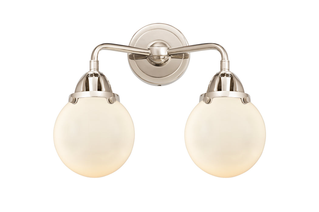Innovations 288-2W-PN-G201-6 Two Light Bath Vanity, Polished Nickel