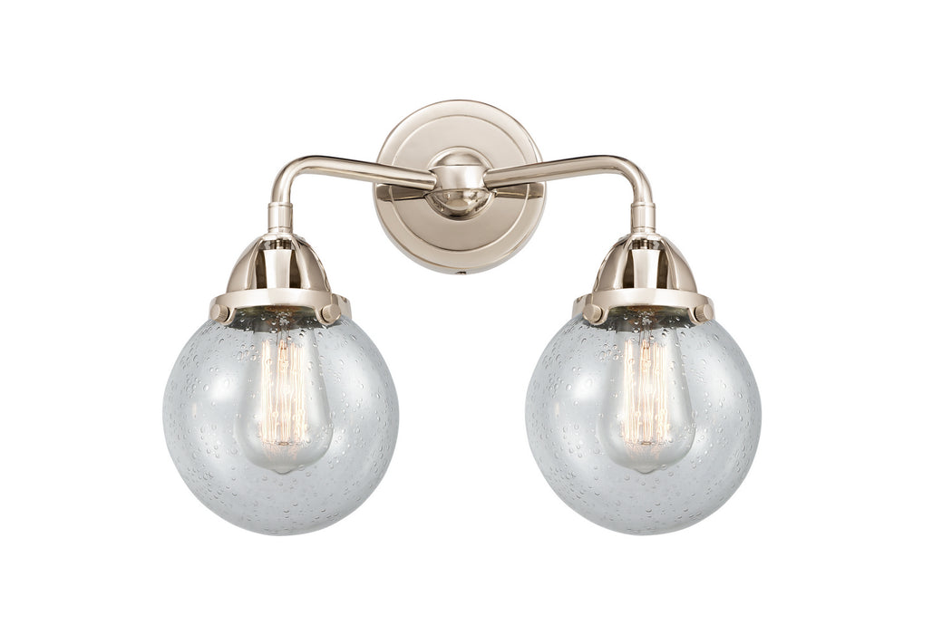 Innovations 288-2W-PN-G204-6 Two Light Bath Vanity, Polished Nickel