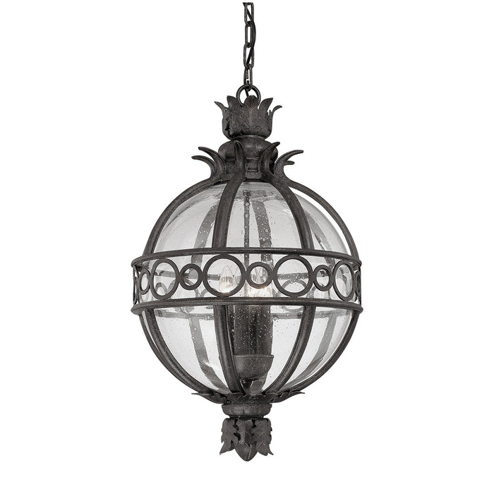 Troy Lighting F5008-FRN Three Light Hanging Lantern, French Iron