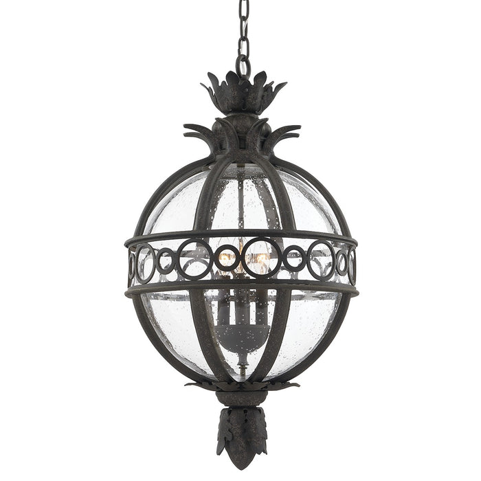 Troy Lighting F5009-FRN Four Light Hanging Lantern, French Iron