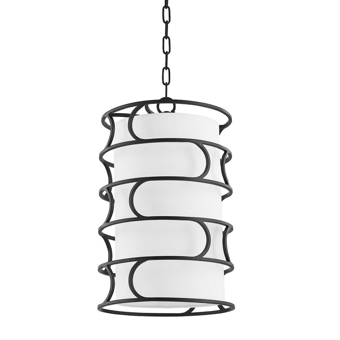 Troy Lighting F8113-FOR Three Light Pendant, Forged Iron