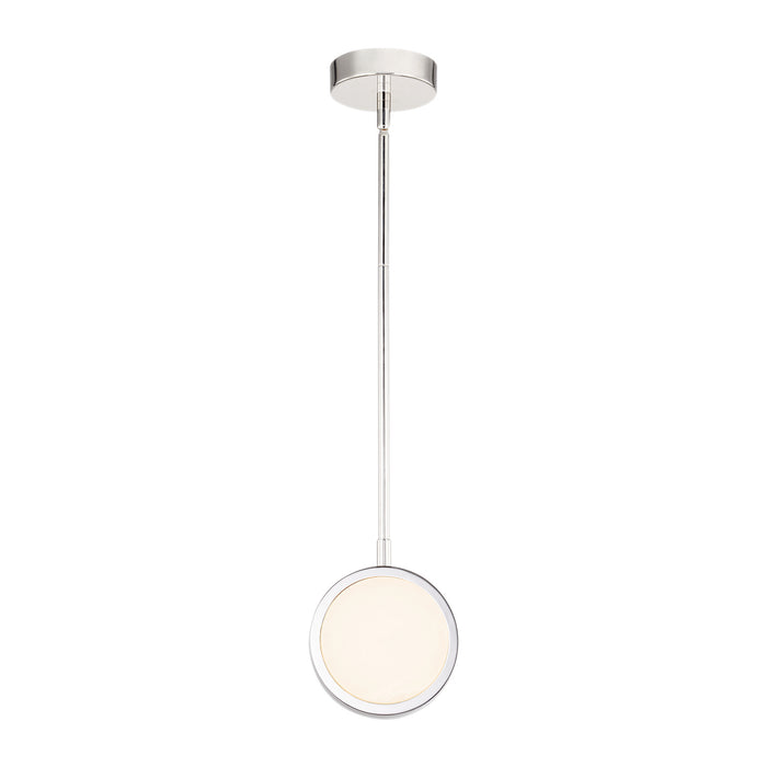 Alora PD325106PNAR LED Pendant, Polished Nickel/Alabaster
