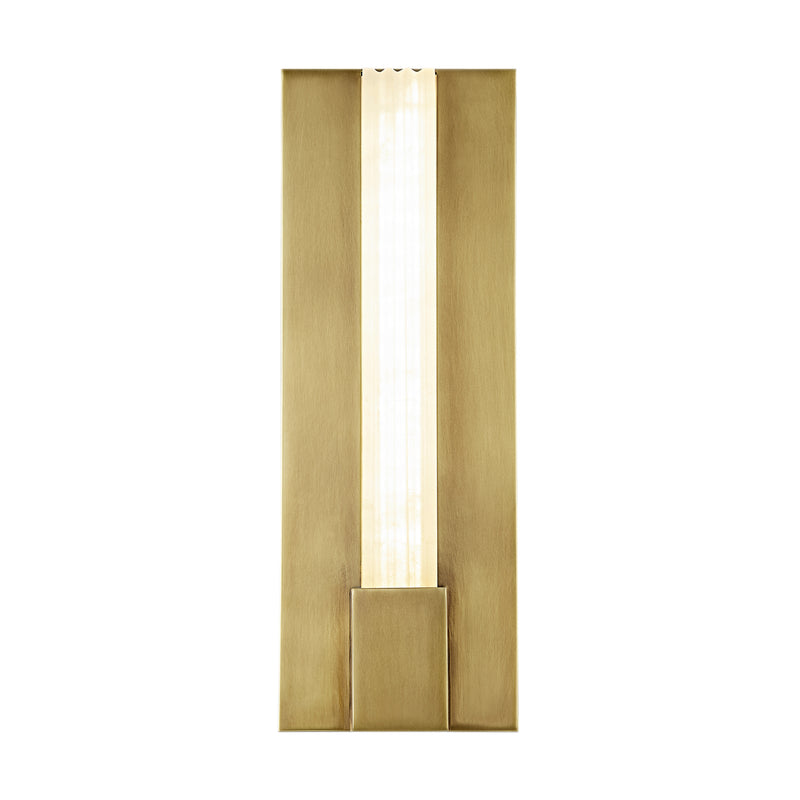 Alora WV322114VBAR LED Vanity, Vintage Brass/Alabaster
