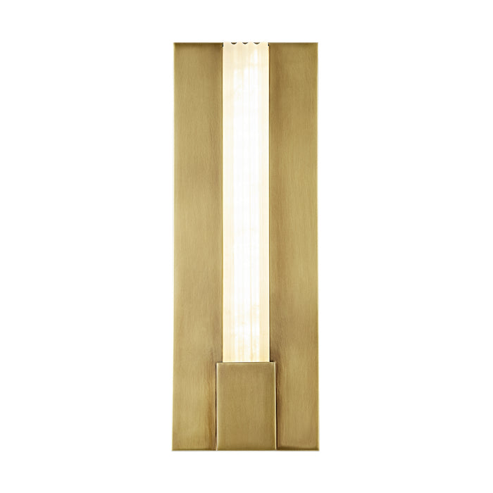 Alora WV322114VBAR LED Vanity, Vintage Brass/Alabaster