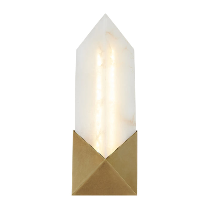 Alora WV323112VBAR LED Vanity, Vintage Brass/Alabaster