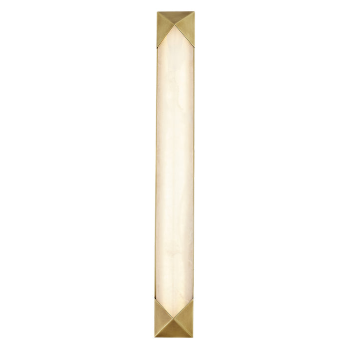 Alora WV323225VBAR LED Vanity, Vintage Brass/Alabaster