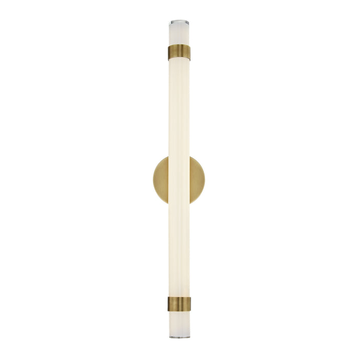 Alora WV324230VBGO LED Vanity, Vintage Brass/Glossy Opal