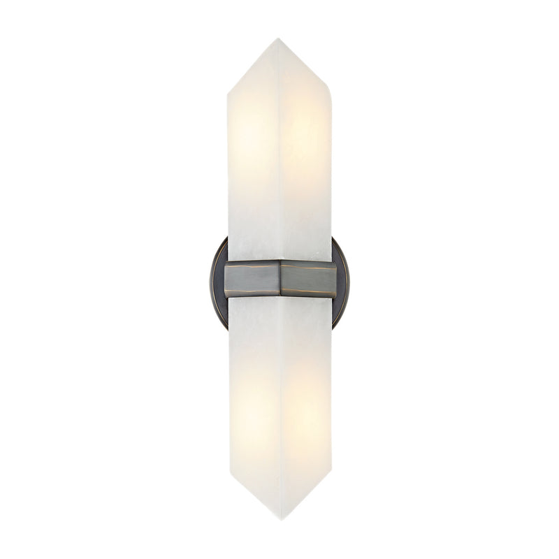 Alora WV334215UBAR Two Light Vanity, Urban Bronze/Alabaster