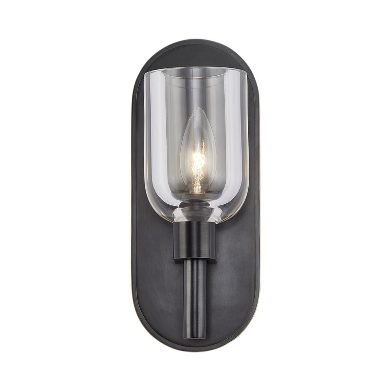 Alora WV338101UBCC One Light Vanity, Clear Crystal/Urban Bronze