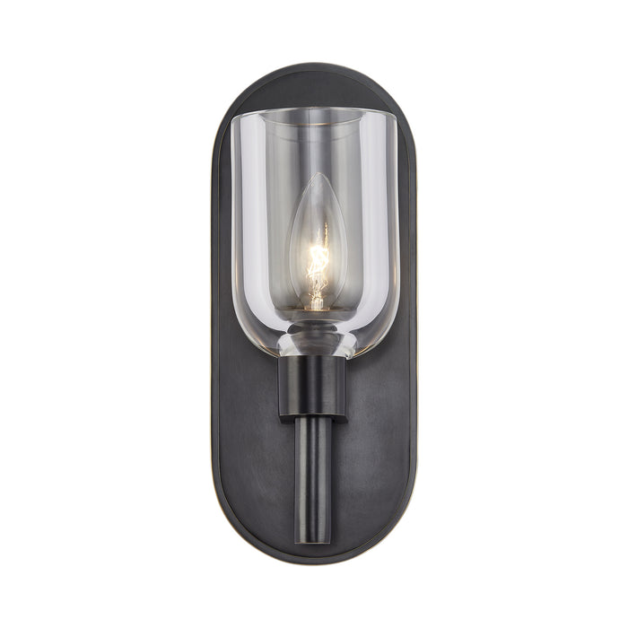 Alora WV338101UBCC One Light Vanity, Clear Crystal/Urban Bronze
