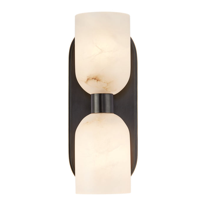 Alora WV338902UBAR Two Light Vanity, Urban Bronze/Alabaster