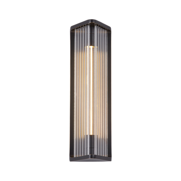 Alora WV339112UBCR LED Vanity, Ribbed Glass/Urban Bronze
