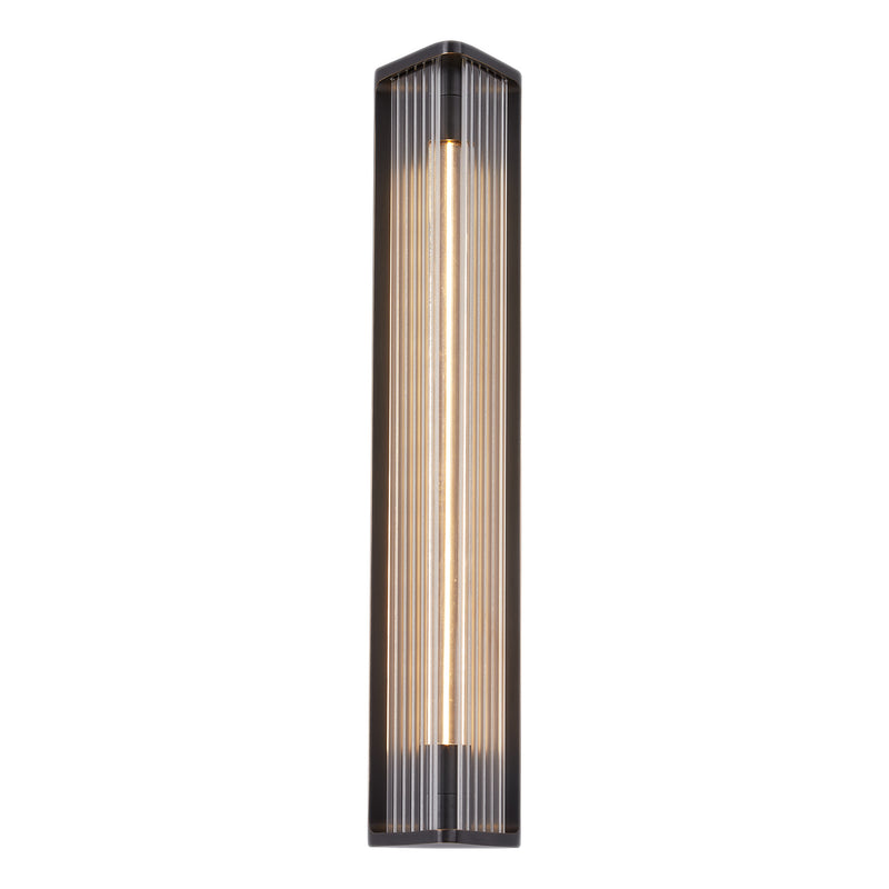 Alora WV339123UBCR LED Vanity, Ribbed Glass/Urban Bronze