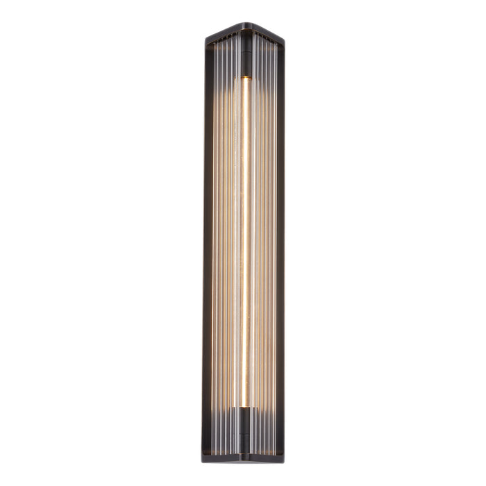 Alora WV339123UBCR LED Vanity, Ribbed Glass/Urban Bronze