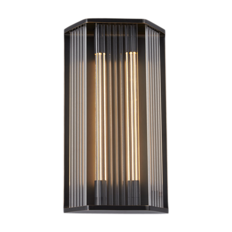 Alora WV339216UBCR LED Vanity, Ribbed Glass/Urban Bronze