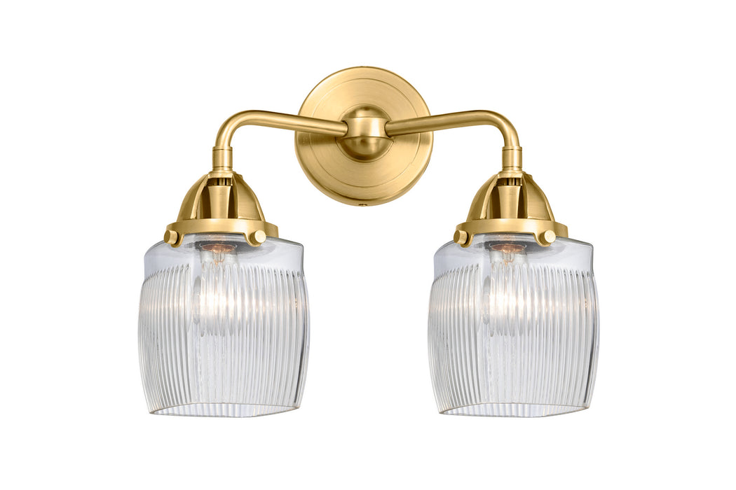 Innovations 288-2W-SG-G302 Two Light Bath Vanity, Satin Gold