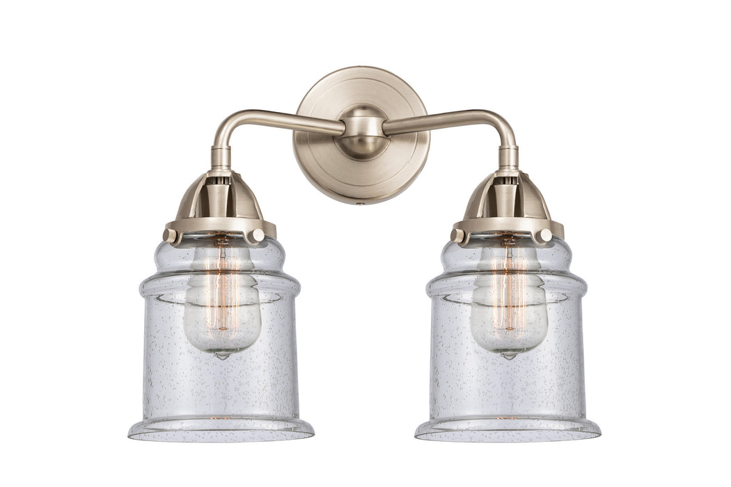 Innovations 288-2W-SN-G184 Two Light Bath Vanity, Brushed Satin Nickel