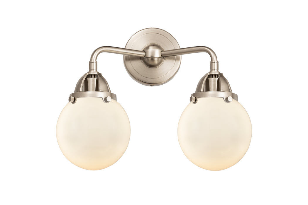 Innovations 288-2W-SN-G201-6 Two Light Bath Vanity, Brushed Satin Nickel