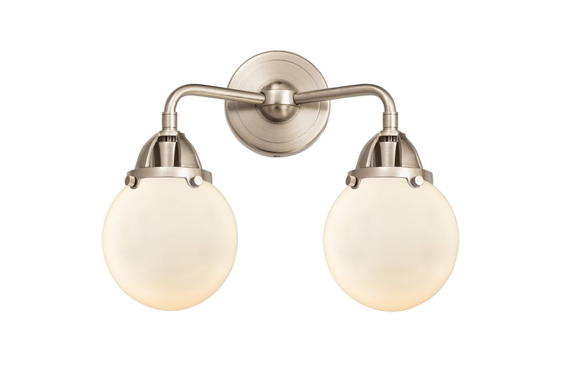 Innovations 288-2W-SN-G201-6-LED LED Bath Vanity, Brushed Satin Nickel
