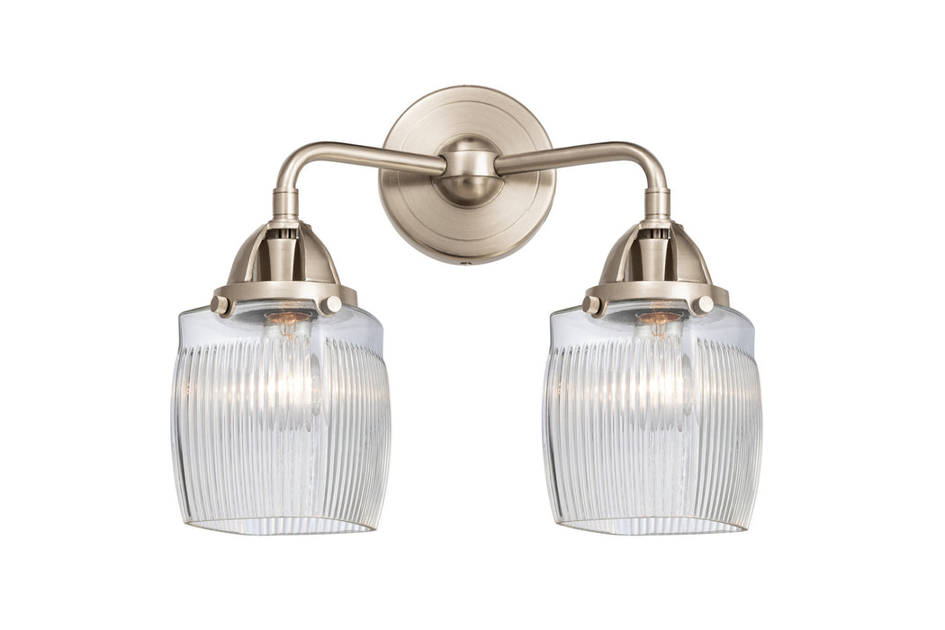 Innovations 288-2W-SN-G302 Two Light Bath Vanity, Brushed Satin Nickel