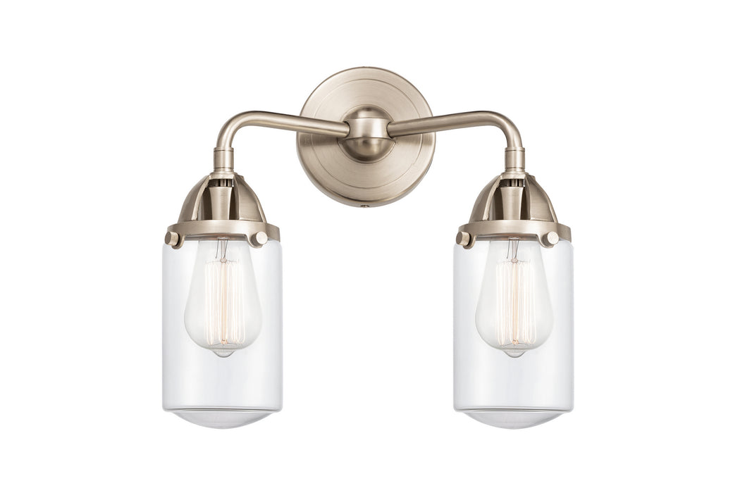Innovations 288-2W-SN-G312 Two Light Bath Vanity, Brushed Satin Nickel