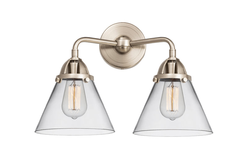 Innovations 288-2W-SN-G42 Two Light Bath Vanity, Brushed Satin Nickel