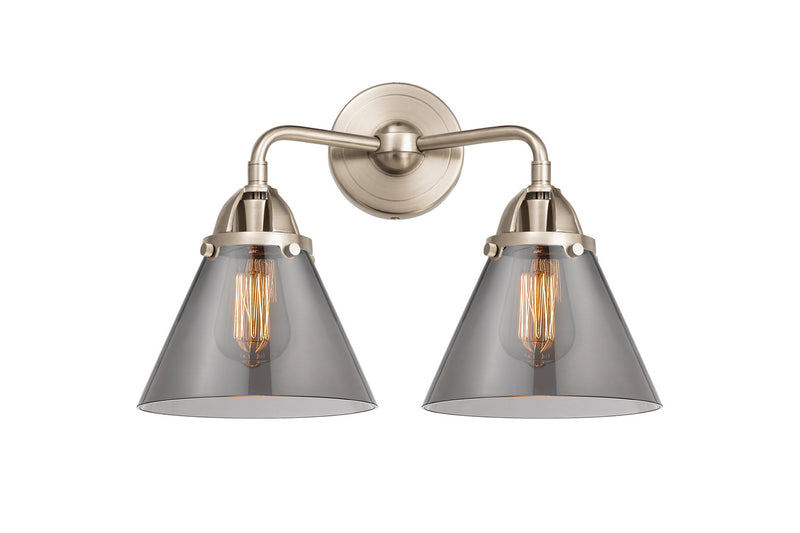 Innovations 288-2W-SN-G43 Two Light Bath Vanity, Brushed Satin Nickel