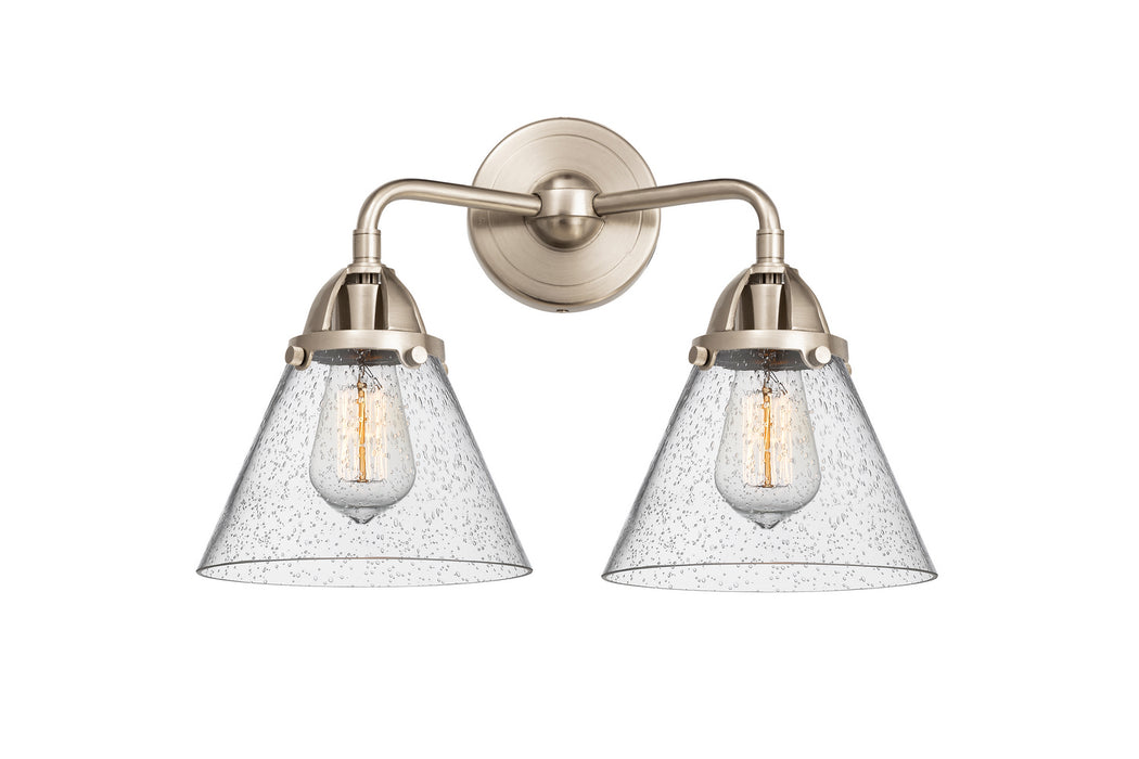 Innovations 288-2W-SN-G44 Two Light Bath Vanity, Brushed Satin Nickel