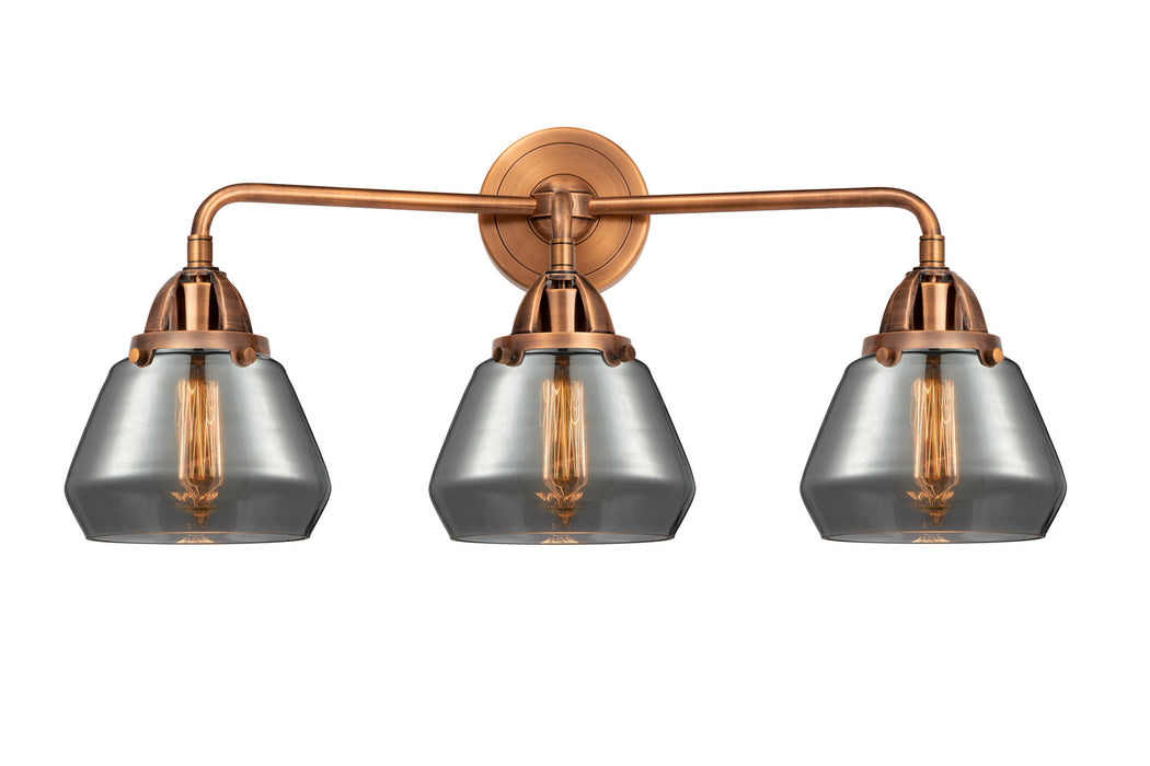 Innovations 288-3W-AC-G173 Three Light Bath Vanity, Antique Copper