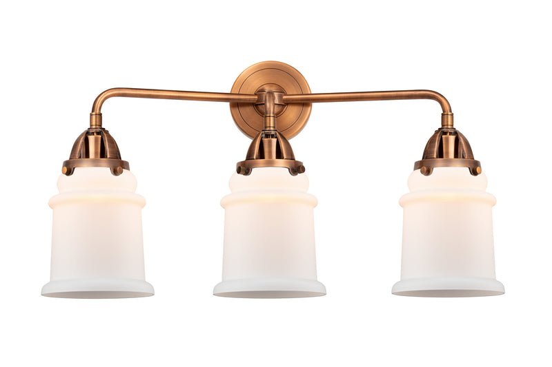 Innovations 288-3W-AC-G181 Three Light Bath Vanity, Antique Copper