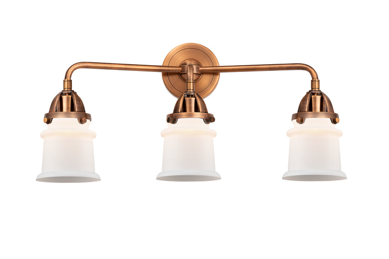 Innovations 288-3W-AC-G181S Three Light Bath Vanity, Antique Copper