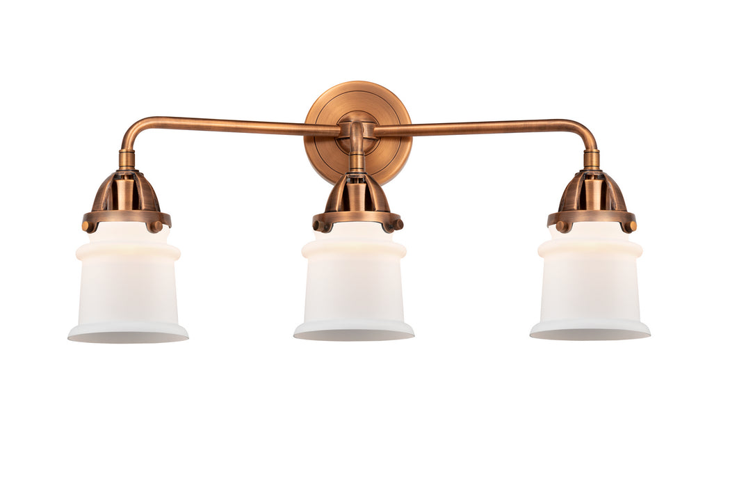Innovations 288-3W-AC-G181S Three Light Bath Vanity, Antique Copper