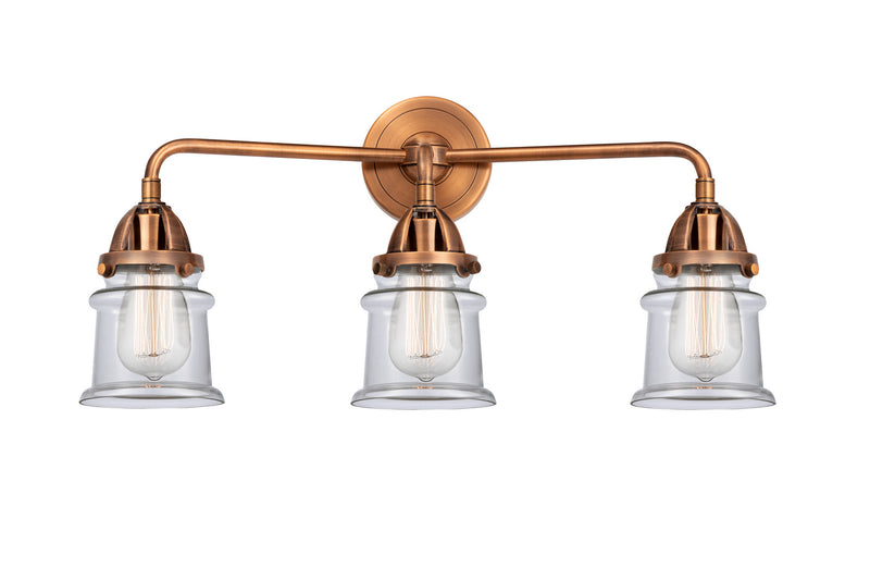 Innovations 288-3W-AC-G182S Three Light Bath Vanity, Antique Copper