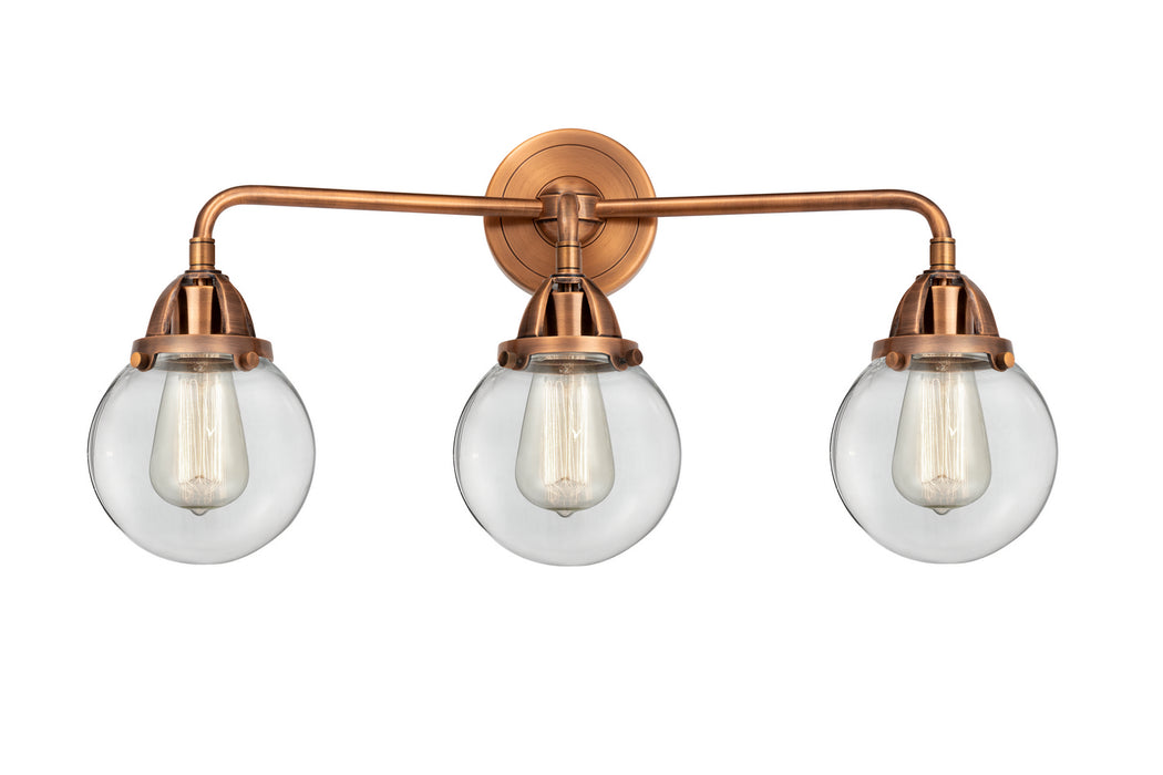 Innovations 288-3W-AC-G202-6-LED LED Bath Vanity, Antique Copper