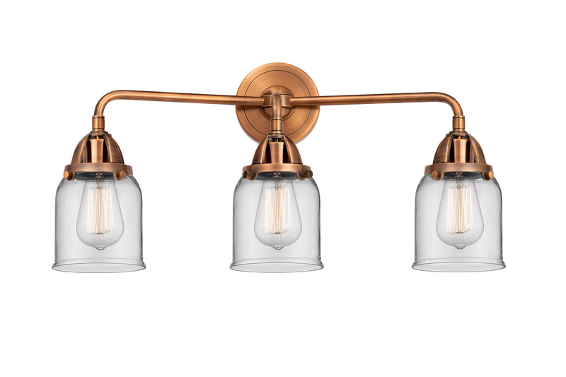 Innovations 288-3W-AC-G52 Three Light Bath Vanity, Antique Copper