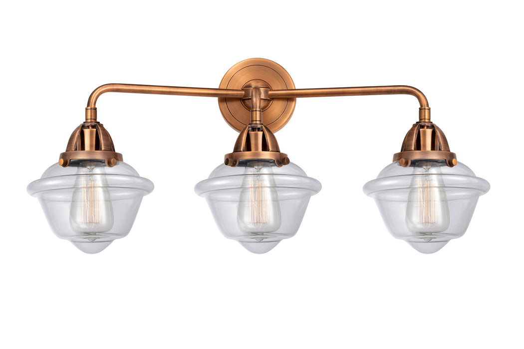 Innovations 288-3W-AC-G532 Three Light Bath Vanity, Antique Copper