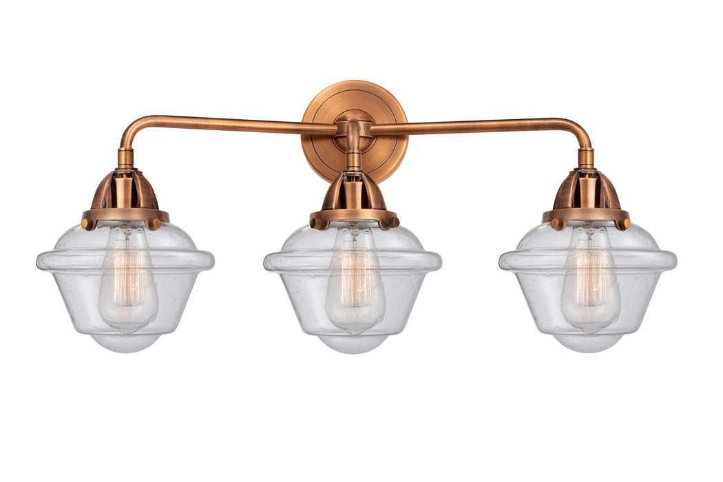 Innovations 288-3W-AC-G534 Three Light Bath Vanity, Antique Copper