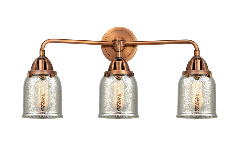Innovations 288-3W-AC-G58 Three Light Bath Vanity, Antique Copper