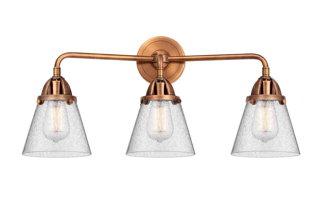 Innovations 288-3W-AC-G64-LED LED Bath Vanity, Antique Copper