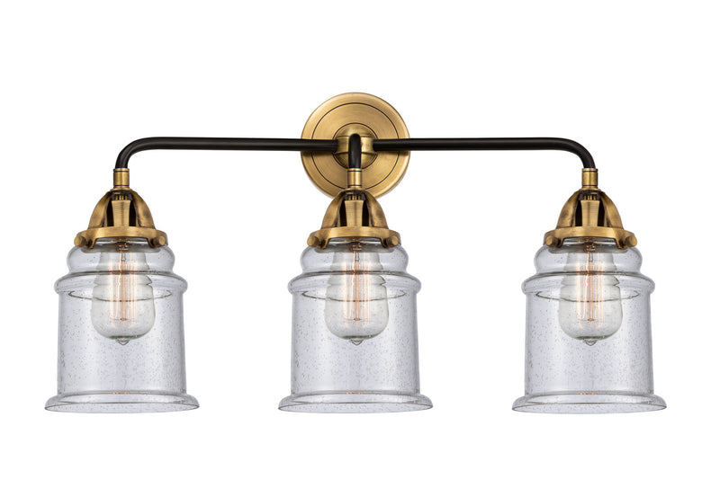 Innovations 288-3W-BAB-G184 Three Light Bath Vanity, Black Antique Brass