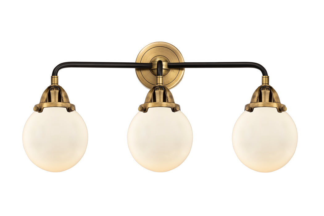 Innovations 288-3W-BAB-G201-6 Three Light Bath Vanity, Black Antique Brass