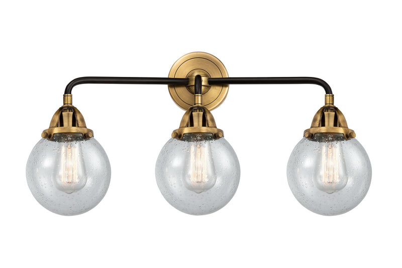 Innovations 288-3W-BAB-G204-6 Three Light Bath Vanity, Black Antique Brass